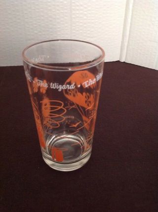 Vintage Wizard of Oz ' The Wizard ' Glass Tumbler S & Co 12 Ounce 5 Inch 2