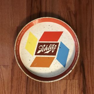Vintage Schlitz Beer 12 " Collectible Round Serving Tray