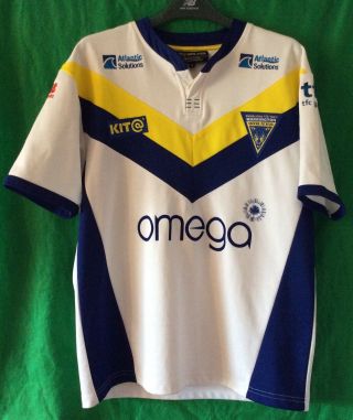 Vintage Warrington Wolves 2005 Rugby League Kit@ 125yrs Shirt Men’s Medium