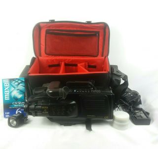Sears 934 Solid State Ccd Series Lxi Vintage 1987 Vhs Video Camera Soft Case,