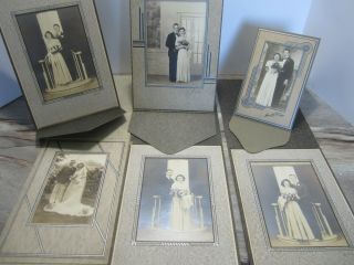 Vintage Cabinet Card Photo Wedding Marriage,  Vintage Black And White Photos