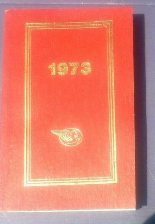 Vintage 1973 Red And Gold Readers Digest Pocket Diary Unusued - Memories Unknown