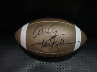 Ken Stabler " To Andy " Signed Mini Football Authentic Autograph