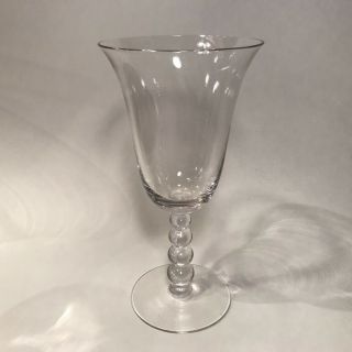Vtg Imperial Candlewick Clear Stem 3400 Water Glass Footed Goblet 7 - 3/8 " Q371a