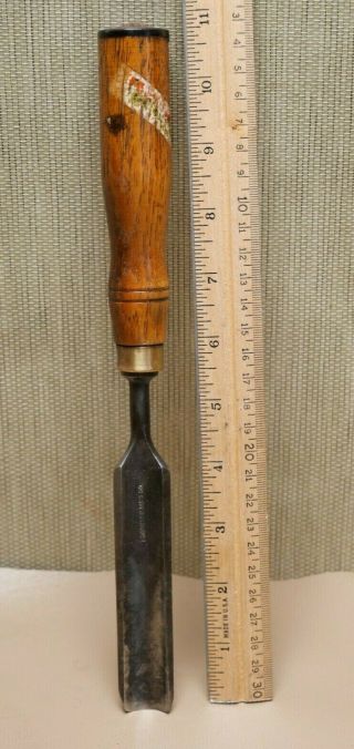 Old Wood Carving Tools Vintage Economy Mfg Co 3/4 " Straight Gouge Chisel