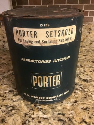 Porter Setskold 15 Tin H.  K.  Porter Co.  Pittsburgh,  Pa.