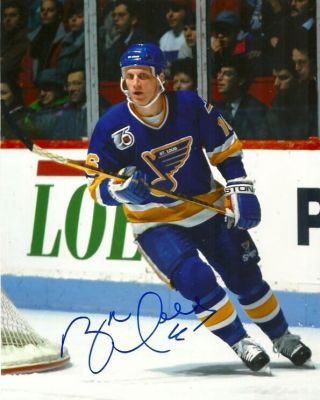 St Louis Blues Brett Hull Autographed Signed 8x10 Photo