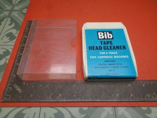 Vintage 8 Track Cassette Bib Tape Head Cleaner Lotaudcln9