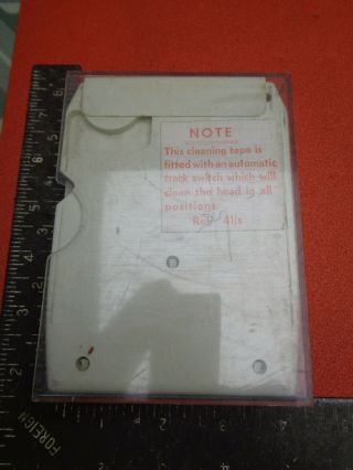 Vintage 8 track cassette Bib tape head cleaner LOTAUDCLN9 3