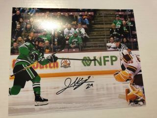 North Dakota Fighting Hawks Jordan Kawaguchi Signed 8x10 Photo Hockey Sioux