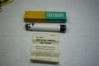 Vintage Hand Held 605 - 30 Telescope 30 X 30 Japan Box