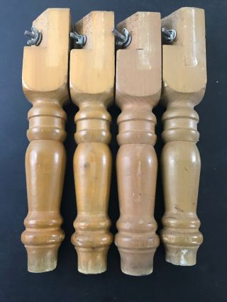 Vintage Wood Table Legs (4) 16” Reclaimed Coffee Table Side Table J10