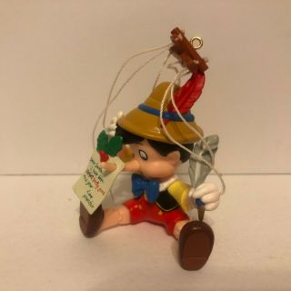 Vintage Enesco Disney Pinocchio Christmas Ornament 2