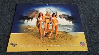 2006 - 2007 St Louis Rams Cheerleaders Signed Swimsuit Sexy Calendar Nfl Football