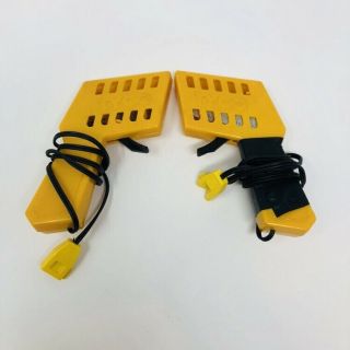 VTG Tyco Slot Car Trigger Hand Held Controllers Yellow Pair Set of 2 2