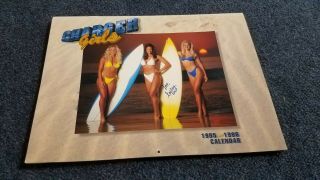 1995 - 1996 San Diego Chargers Cheerleaders Swimsuit Calendar Autographed Nfl