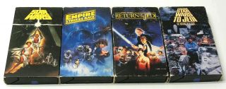 Vtg 1990 Star Wars Vhs Trilogy,  Making Doc Cbs Fox Red Label
