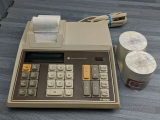 Vintage Texas Instruments Ti - 5040 Electronic Printing Calculator Adding Machine