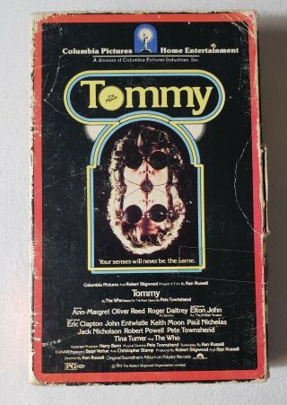 Vintage Rare Video Cassette Betamax The Who Tommy The Movie