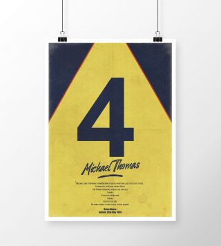 Michael Thomas Up For Grabs Now A4 Art Poster Retro Vintage Style Print Afc