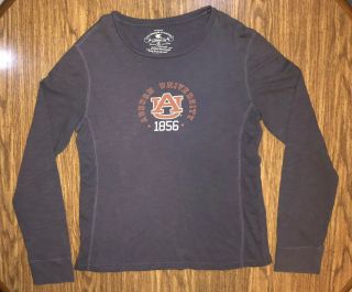 Auburn University Tigers Long Sleeve T - Shirt Colosseum Vintage Women’s Size Xl