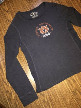 Auburn University Tigers Long Sleeve T - shirt Colosseum Vintage Women’s Size XL 2