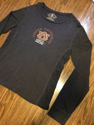 Auburn University Tigers Long Sleeve T - shirt Colosseum Vintage Women’s Size XL 3