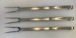 Le Creuset Fondue Forks Prong Set Of Three 3 France Made Vintage