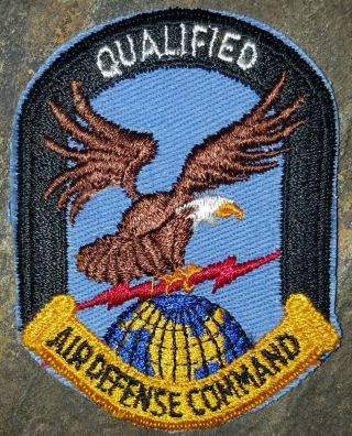 Usaf Air Force: Aerospace Defense Command Qualified Patch Vintage Color