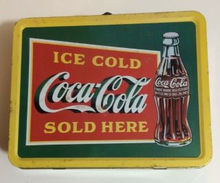 Vintage Looking Coca Cola Tin Lunch Box