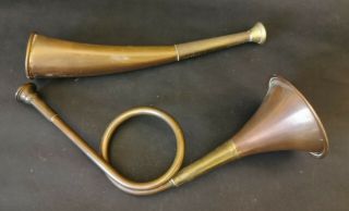 2 X Small Antique/vintage Hunting Horns