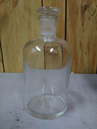 Vintage Pyrex Bottle With (29) Glass Stopper Lid 1000ml