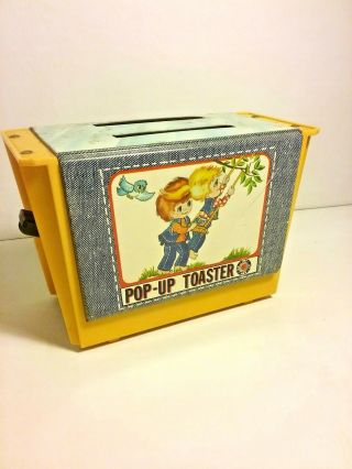 Vintage Metal Tin Pop Up Toaster