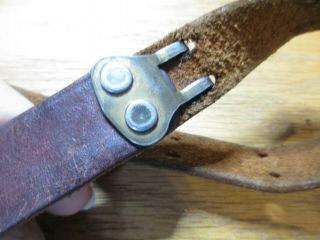 Vintage Unbranded Leather rifle sling 7/8 