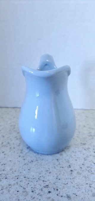 Vintage Buffalo China Lune Blue Restaurant Ware Pitcher - APPROX.  4 INCHES 2