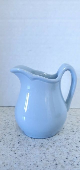 Vintage Buffalo China Lune Blue Restaurant Ware Pitcher - APPROX.  4 INCHES 3
