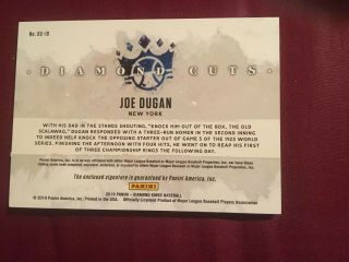 2019 Panini Diamond Kings Diamond Cuts Joe Dugan Auto Yankees 3/5 2