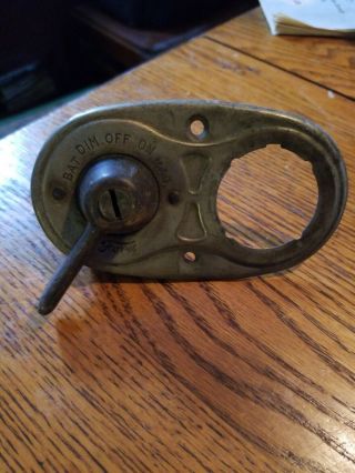 Vintage Ford Model T Ignition Switch Plate Cover