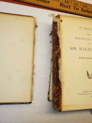 The Poetical of Sir Walter Scott 1892 The Albion ed frederick warne 2