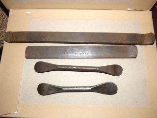 3,  Vintage Dunlop Tyre Levers Made In England & One Other