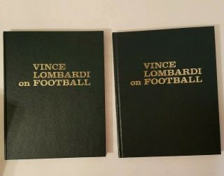 Vintage 1973 Vince Lombardi On Football,  Volumes 1&2 First Printing Hardcover