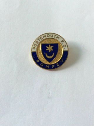 Vintage Portsmouth Fc Pin Badge By J A Cooper
