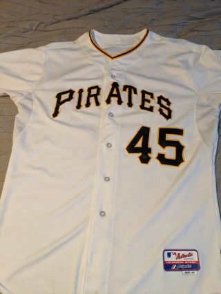 Pittsburgh Pirates Gerrit Cole 45 Authentic Home Jersey - Size 48 (xl)
