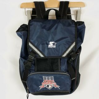 Vintage Starter Backpack Mlb Cleveland Indians All - Star Game 1997 Navy Bag