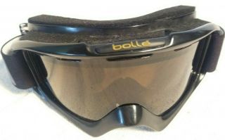Vintage 90s Bolle Ski Goggles Snowboard W/amber Lens