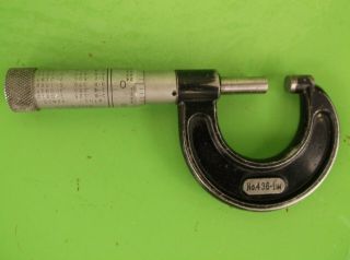 Vintage Starrett Micrometer.  No.  436.  1 ".