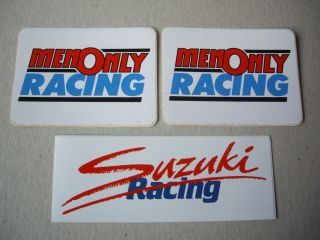Vintage Suzuki Racing Stickers,  Men Only