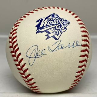 Joe Torre Signed 1999 World Series Baseball Autographed Steiner Yankees Hof