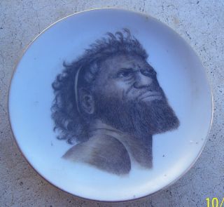Vintage Brownie Downing Aborigine Man Wall Plate/pin Dish