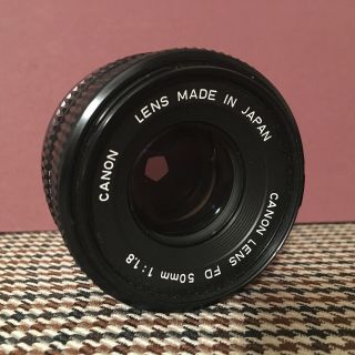 Vintage Canon Fd 50mm F/1.  8 Prime Lens For Film Camera Clean/